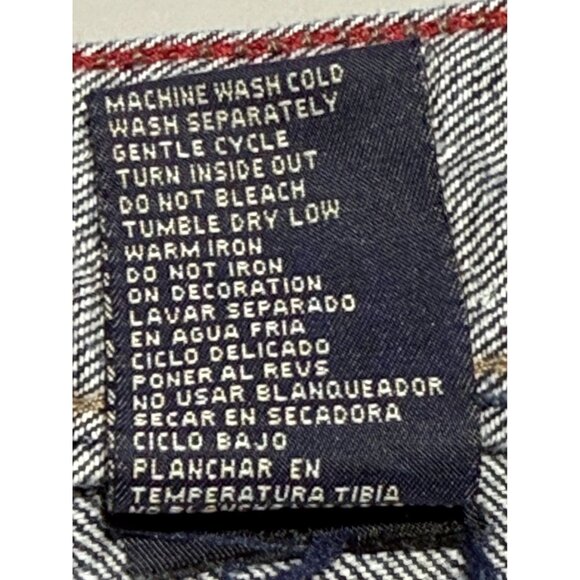 Vintage Paco Jeans Baggy Y2K  Denim Pants Embroidered Graphic Streetwear 38"x 33 - Picture 4 of 12